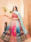 Beautifull Chinon Pedding With Embroidery Design Work Lehenga
