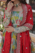Russian Silk Foil Embroidery Zari Work Gown
