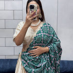 Soft Chinon Silk With Flower Embroidery Design Work Lehenga