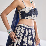 Premium Kasturi Silk Georgette Embellished With Heavy Thread Embroidery Lehenga Choli
