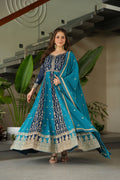 Premium Look Faux Georgette Sequins Embroidery Work Gown