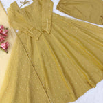 Salsa Silk Foil Work Gown Pant